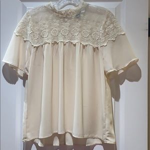 Beautiful lace embellished top
